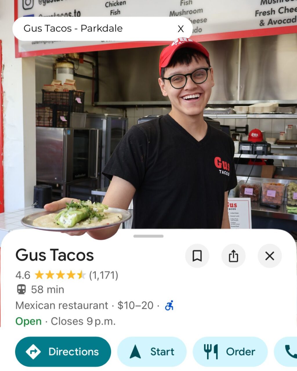 Instagram post from gustacos.to. This post is in position 5.